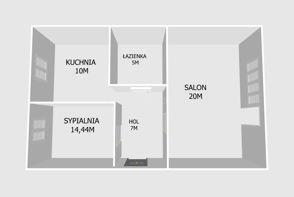 3 pokoje, mieszkanie 58,00 m², piętro 3, oferta nr , SMPEDO541, Łódź, Górna, Górna