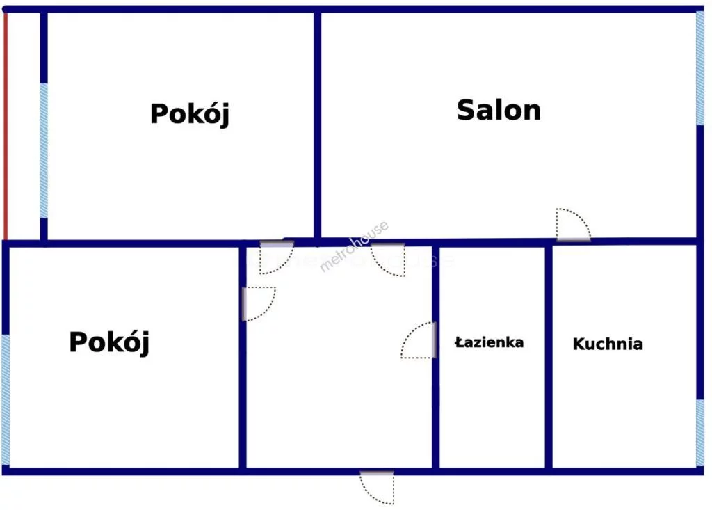 3 pokoje, mieszkanie 52,50 m², piętro 3, oferta nr , SMPEJU766, Łódź, Górna, Górna