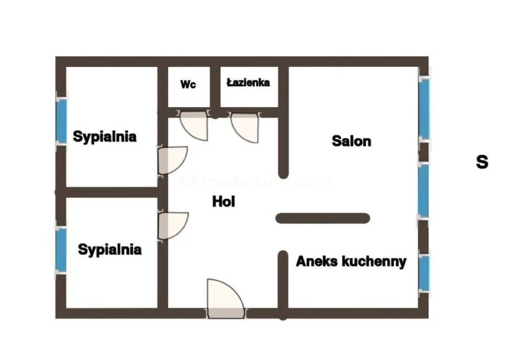 3 pokoje, mieszkanie 55,00 m², piętro 3, oferta nr , SMHAZU629, Łódź, Śródmieście, Śródmieście