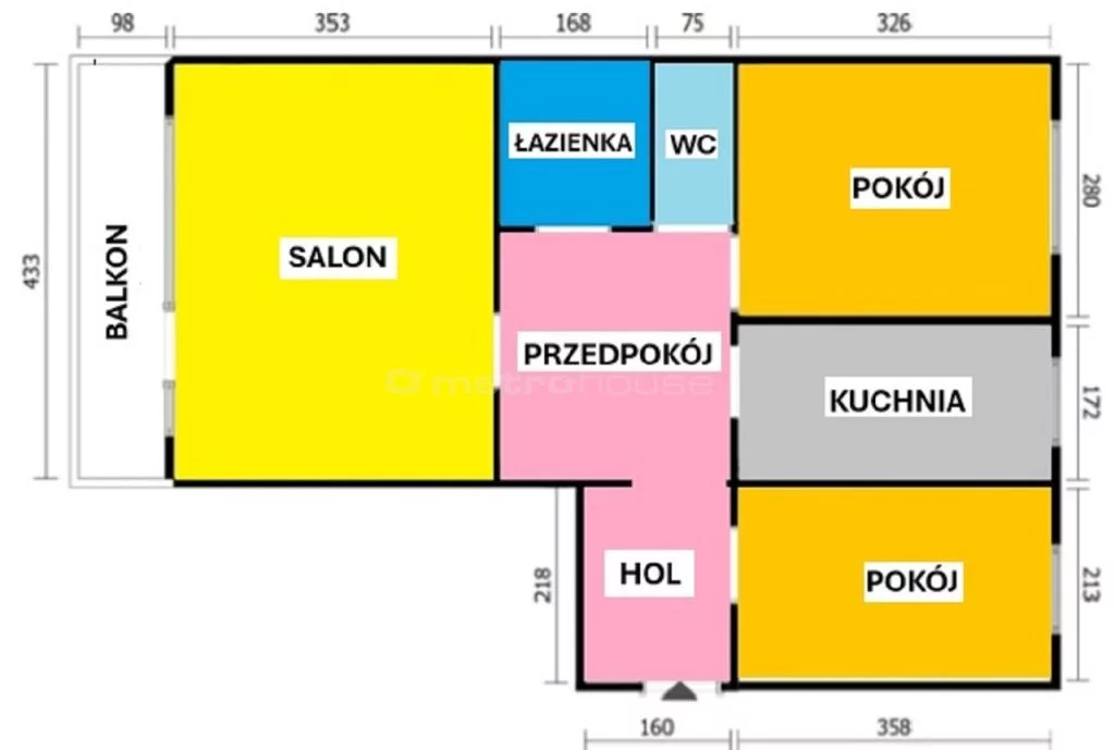 3 pokoje, mieszkanie 55,70 m², piętro 3, oferta nr , SMRUTO201, Kraków, Podgórze Duchackie, Łużycka