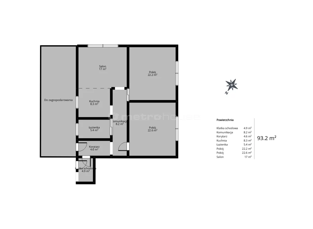 3 pokoje, mieszkanie 207,10 m², piętro 1, oferta nr , SMNOGA109, Tuszyn, Mickiewicza