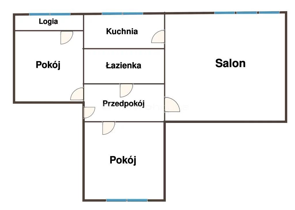 3 pokoje, mieszkanie 47,22 m², piętro 6, oferta nr , SMVAMY426, Łódź, Widzew, Widzew, Morcinka