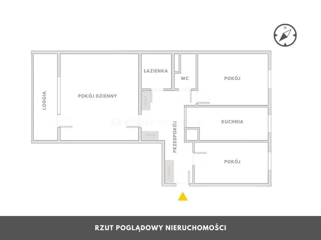 3 pokoje, mieszkanie 63,47 m², piętro 1, oferta nr , SMDELY816, Kołobrzeg, Myśliwska