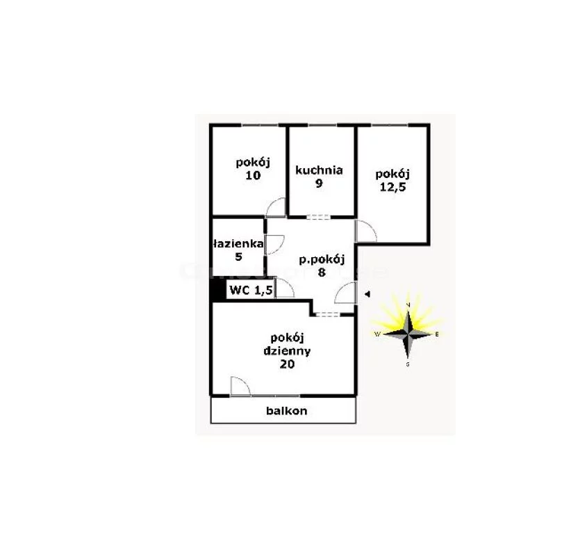 3 pokoje, mieszkanie 66,00 m², piętro 4, oferta nr , FUSU127, Inowrocław, Niepodległości