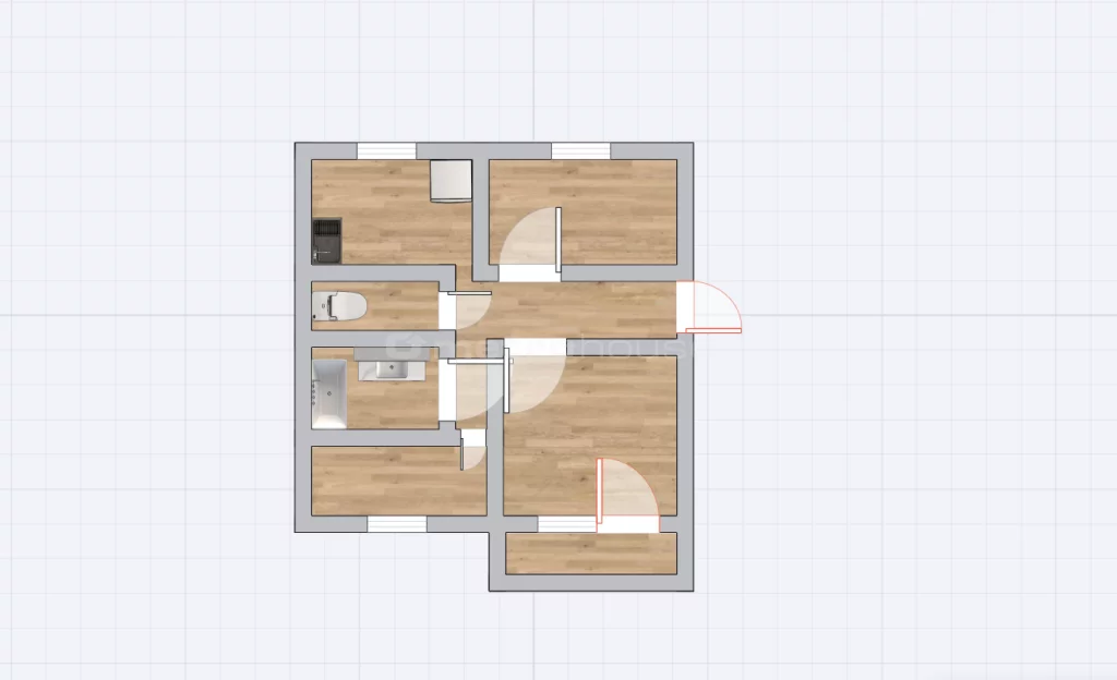 3 pokoje, mieszkanie 57,00 m², piętro 4, oferta nr , SMRUVU637, Stargard, Osiedle Zachód B