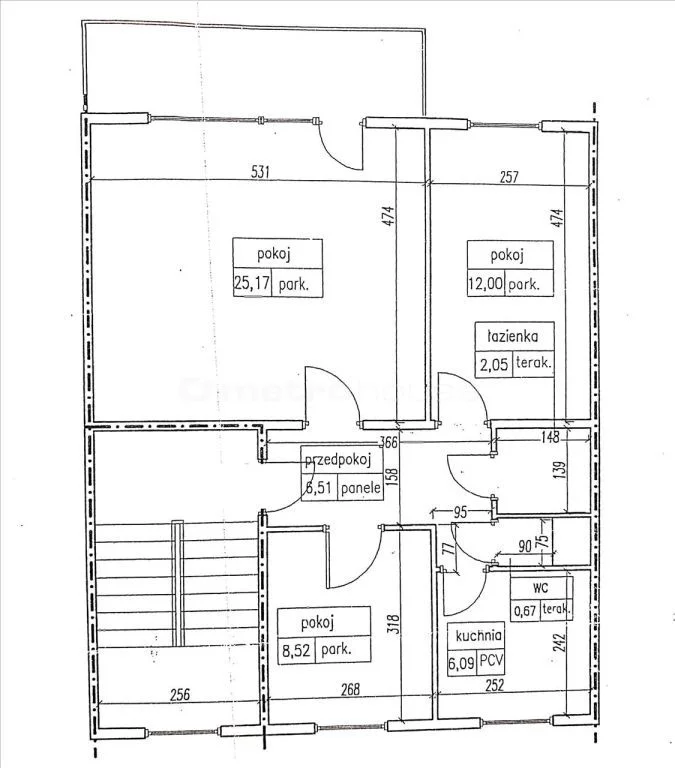 3 pokoje, mieszkanie 61,01 m², piętro 1, oferta nr , PINA695, Osowiec-Twierdza
