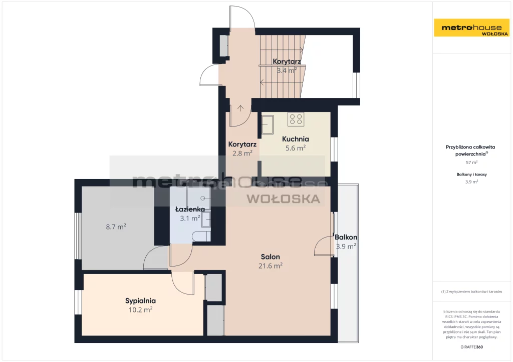 3 pokoje, apartament 54,20 m², parter, oferta nr , SMTALO299, Warszawa, Ochota, Ochota, Pawińskiego