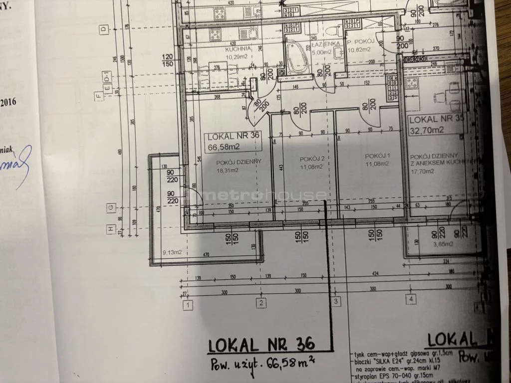 3 pokoje, mieszkanie 66,58 m², piętro 3, oferta nr , SMJOJU516, Iława, Piastowska
