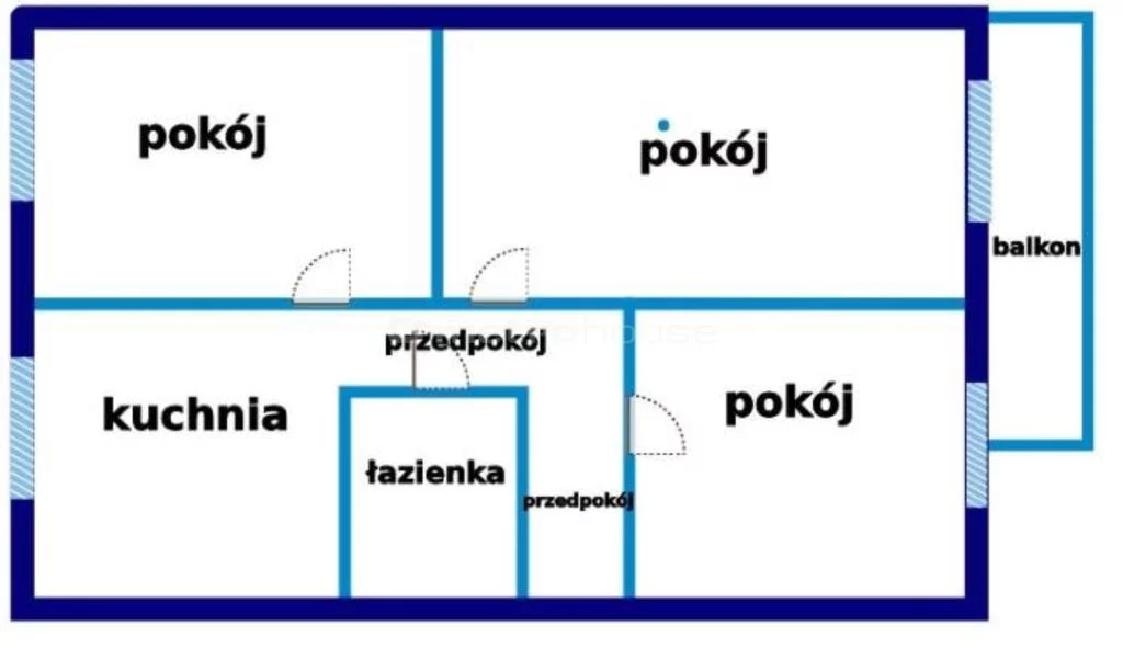 3 pokoje, mieszkanie 56,90 m², piętro 3, oferta nr , SMBUBA977, Szczecinek, Piłsudskiego