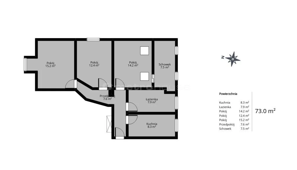 3 pokoje, mieszkanie 73,00 m², piętro 3, oferta nr , SMHIRE355, Łódź, Śródmieście, Śródmieście, Północna