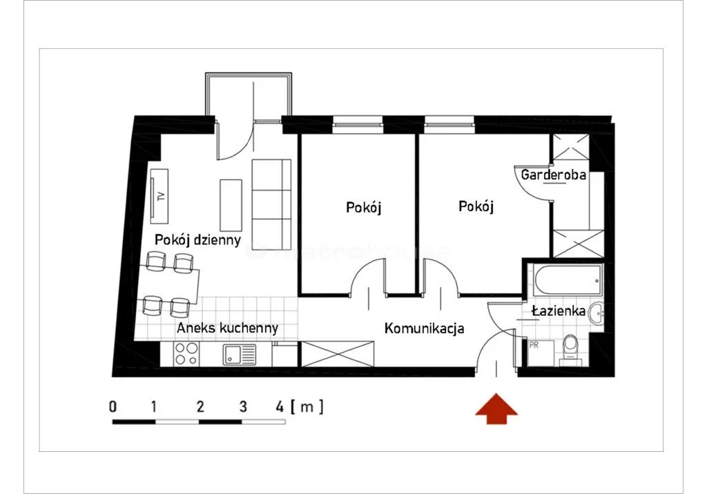 3 pokoje, mieszkanie 54,69 m², piętro 1, oferta nr , SMJEDY969, Skierniewice, Prymasowska
