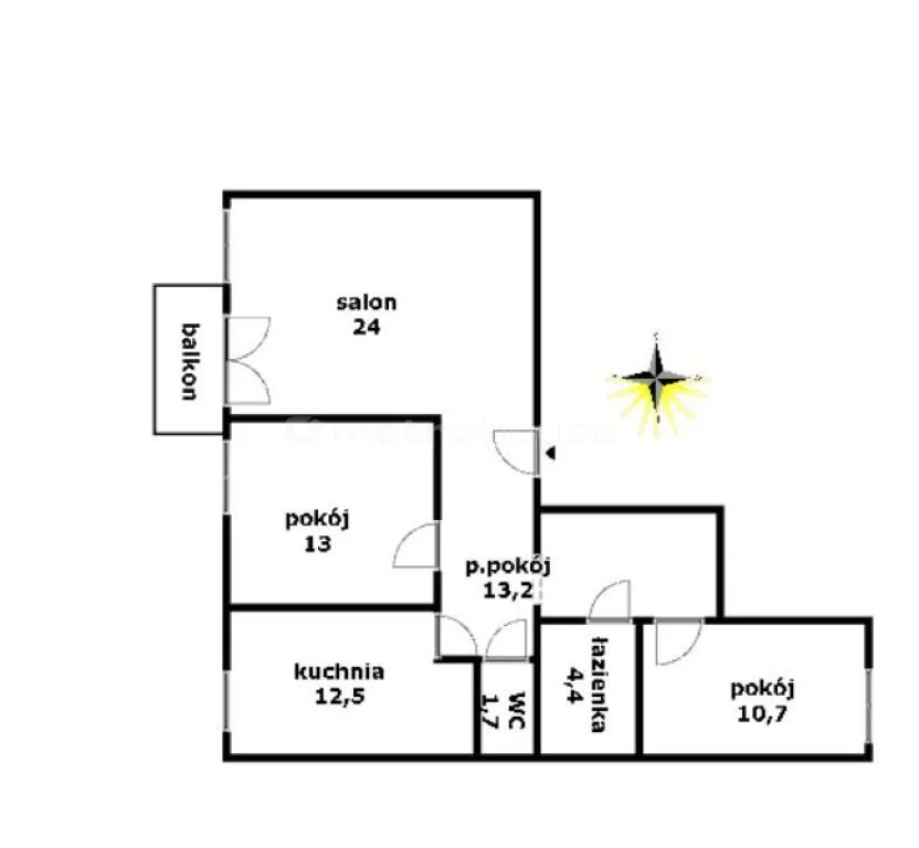 3 pokoje, mieszkanie 79,50 m², piętro 2, oferta nr , SEDI000, Warszawa, Ochota, Ochota, Racławicka