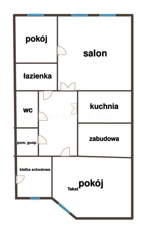 3 pokoje, mieszkanie 86,44 m², parter, oferta nr , SMZACU397, Łódź, Śródmieście, Śródmieście, Sienkiewicza