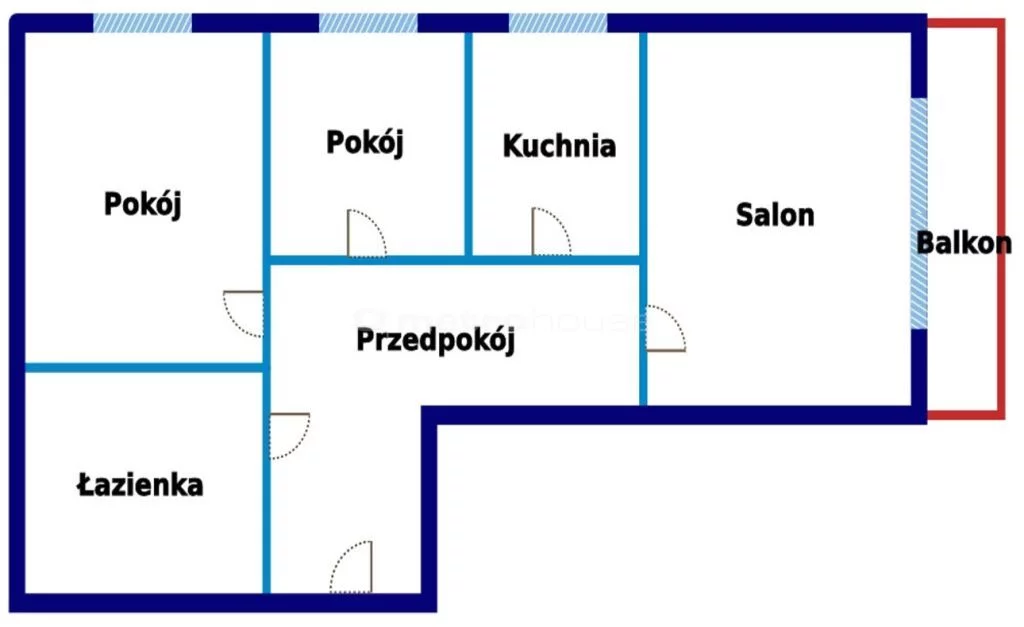 3 pokoje, mieszkanie 65,90 m², piętro 1, oferta nr , SMBIBA978, Jasło, Sikorskiego