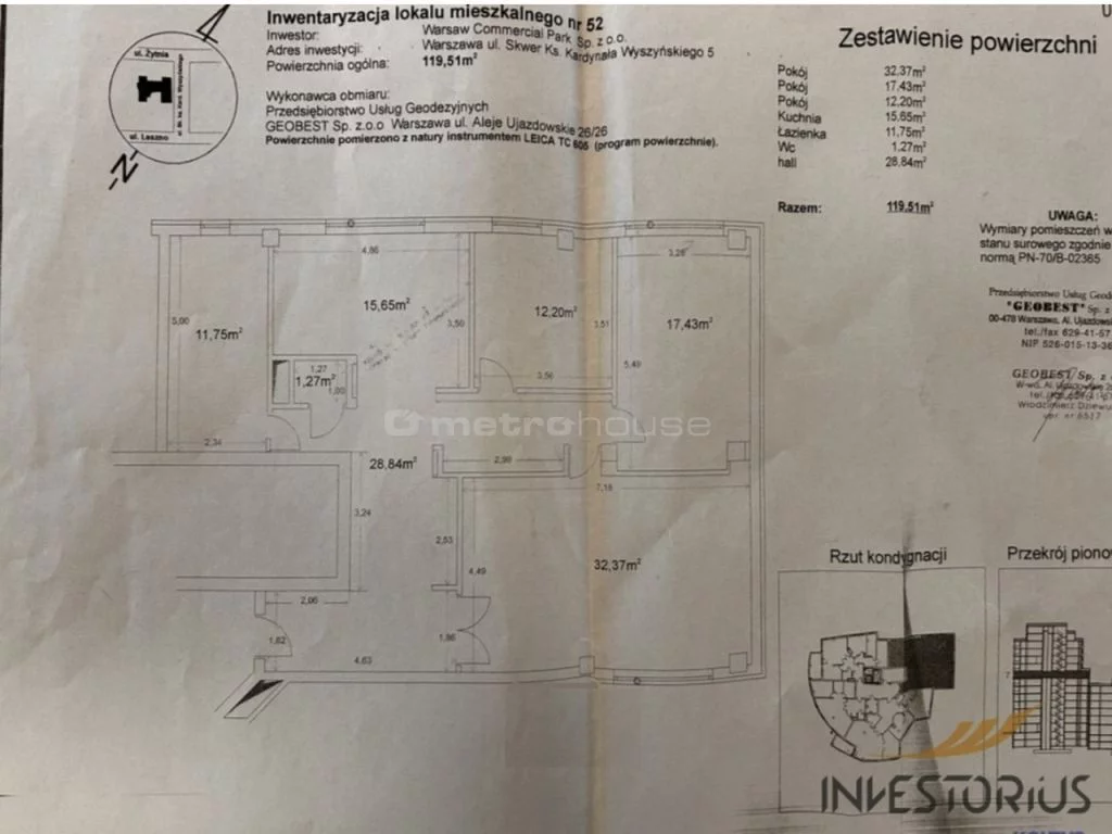 3 pokoje, apartament 119,51 m², piętro 7, oferta nr , SMJOGI964, Warszawa, Wola, Wola, Skwer Wyszyńskiego