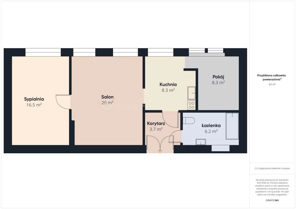 3 pokoje, mieszkanie 63,00 m², piętro 1, oferta nr , SMGUBY299, Siemianowice Śląskie, Śląska