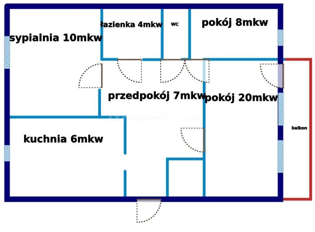 3 pokoje, mieszkanie 60,00 m², piętro 4, oferta nr , SMJIDO274, Ustka, Słupska
