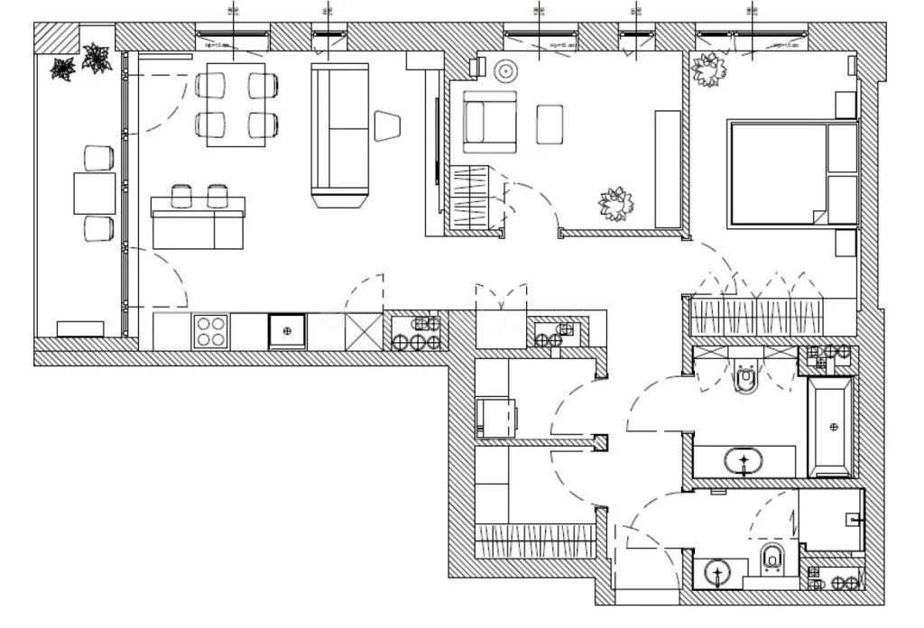 3 pokoje, mieszkanie 75,50 m², piętro 14, oferta nr , SMKEVI249, Katowice, Śródmieście, Sokolska