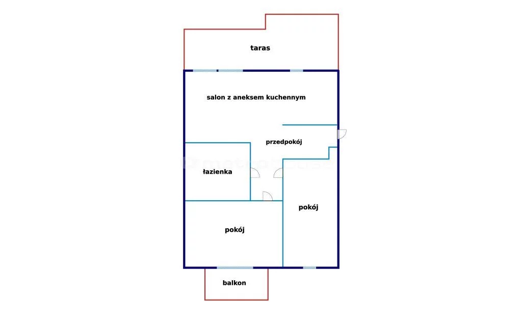 3 pokoje, mieszkanie 42,37 m², piętro 4, oferta nr , SMKIDU461, Łódź, Polesie, Polesie, Srebrzyńska