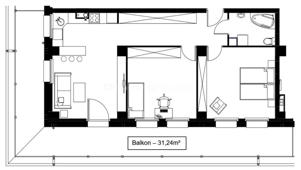 3 pokoje, mieszkanie 71,01 m², piętro 1, oferta nr , SMHUHO768, Stargard