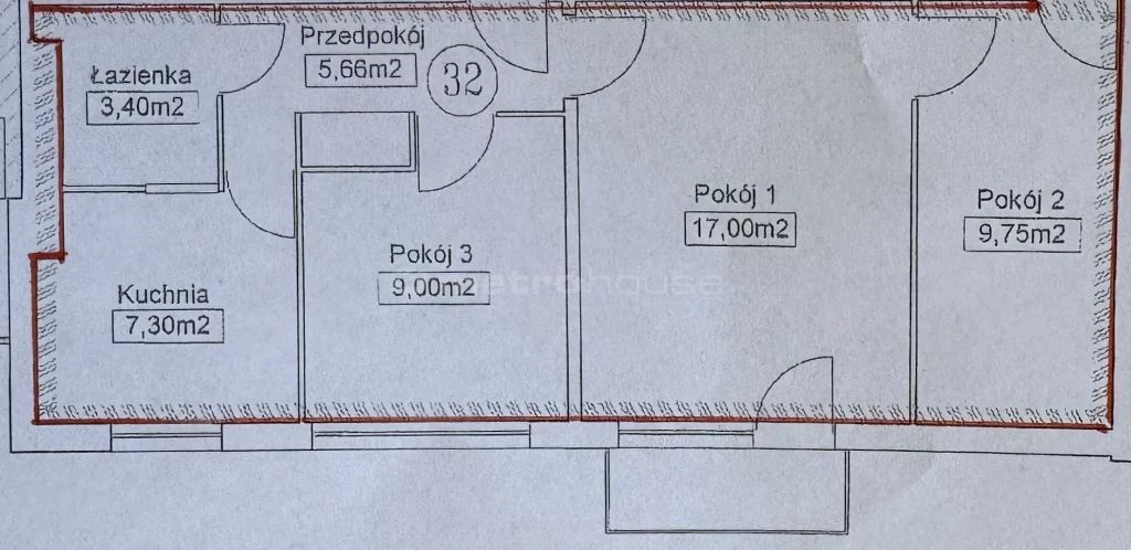 3 pokoje, mieszkanie 52,11 m², piętro 7, oferta nr , SMGECE590, Knurów, Stefana Batorego
