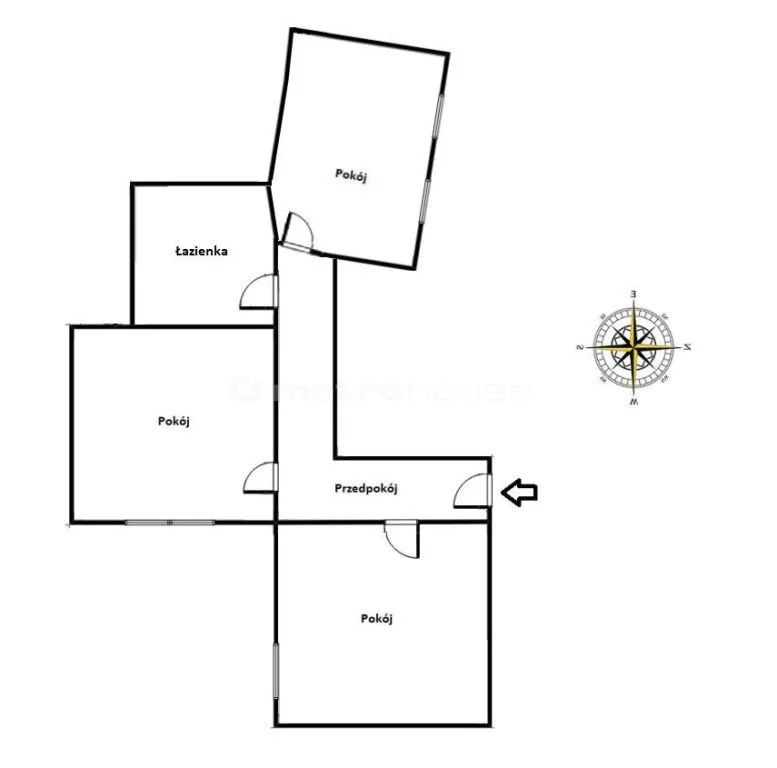 3 pokoje, mieszkanie 83,28 m², piętro 1, oferta nr , ZUTE807, Toruń, Szczytna