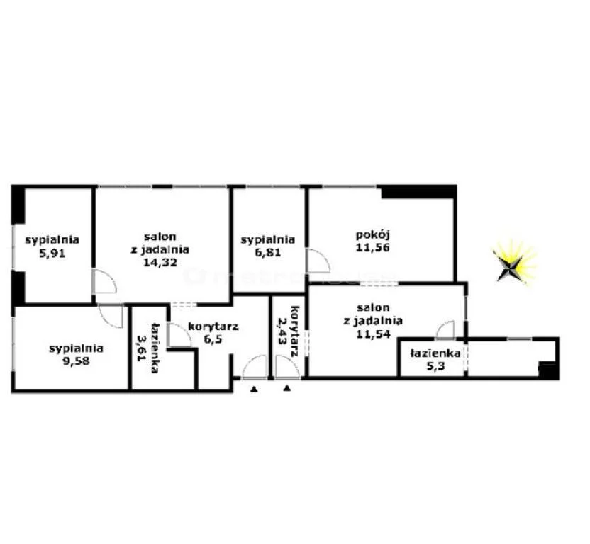 3 pokoje, apartament 39,00 m², piętro 3, oferta nr , TEJU421, Szklarska Poręba