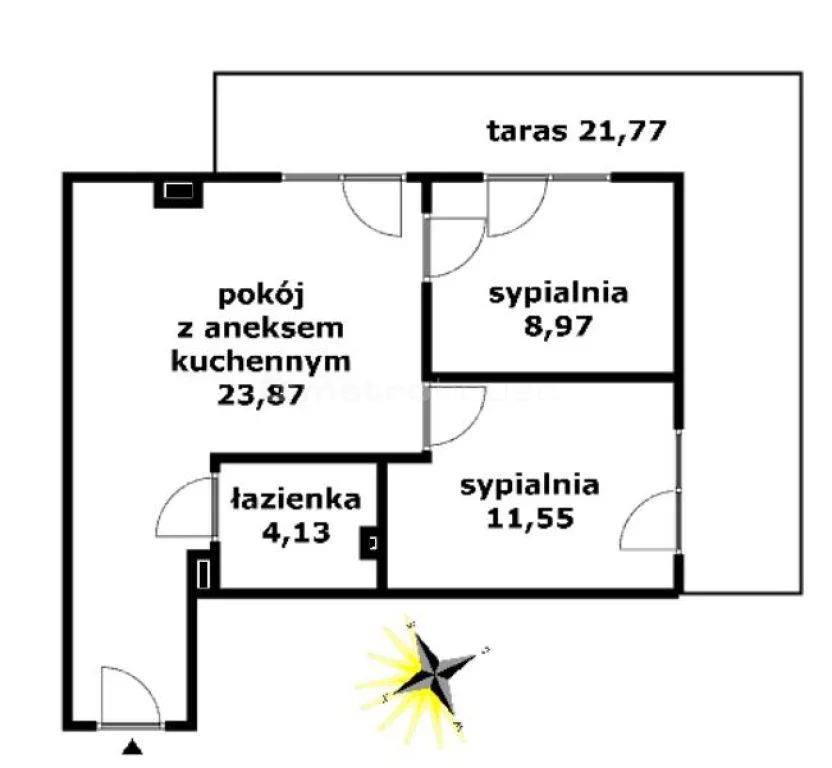 3 pokoje, mieszkanie 48,52 m², parter, oferta nr , DUHA182, Szklarska Poręba