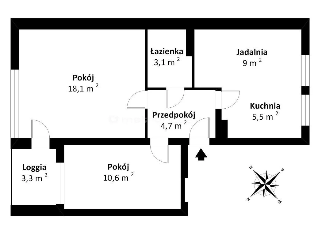 3 pokoje, mieszkanie 51,00 m², piętro 4, oferta nr , SMSABA571, Warszawa, Praga Północ, Praga Północ, Tarchomińska
