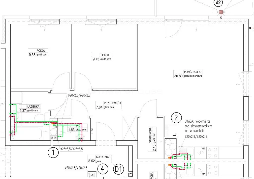 3 pokoje, apartament 66,20 m², piętro 2, oferta nr , SMSIHO985, Toruń, Targowa