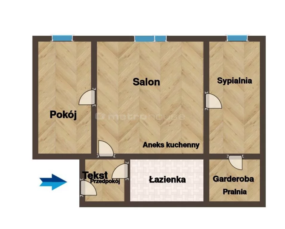 3 pokoje, mieszkanie 43,00 m², parter, oferta nr , SMREVY884, Zabrze, Rokitnica, Rokitnica, Wajzera