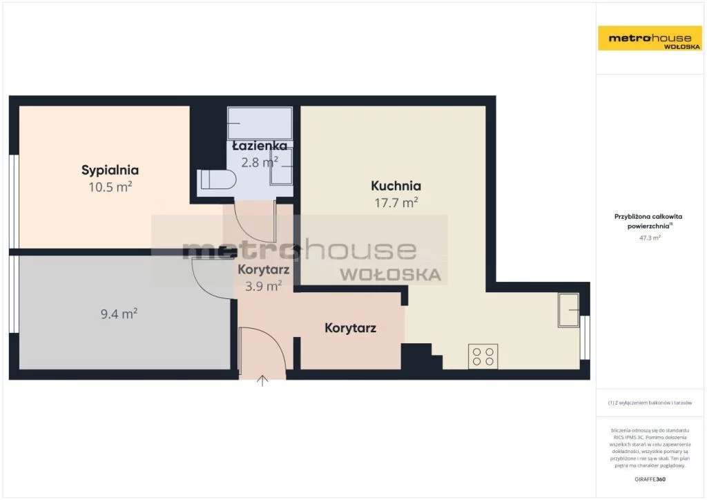 3 pokoje, mieszkanie 50,70 m², piętro 4, oferta nr , SMZEPE842, Warszawa, Bielany, Bielany