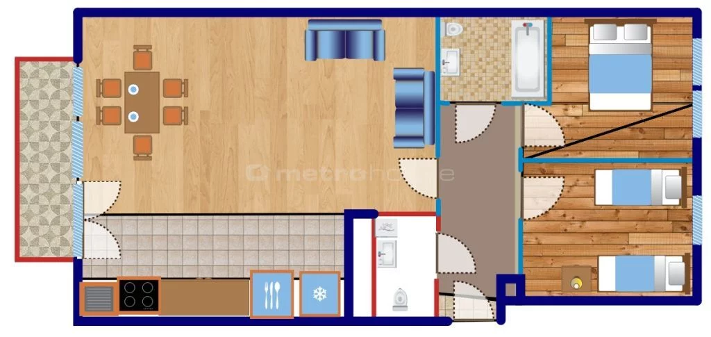 3 pokoje, mieszkanie 67,25 m², piętro 2, oferta nr , GAKO148, Warszawa, Mokotów, Mokotów