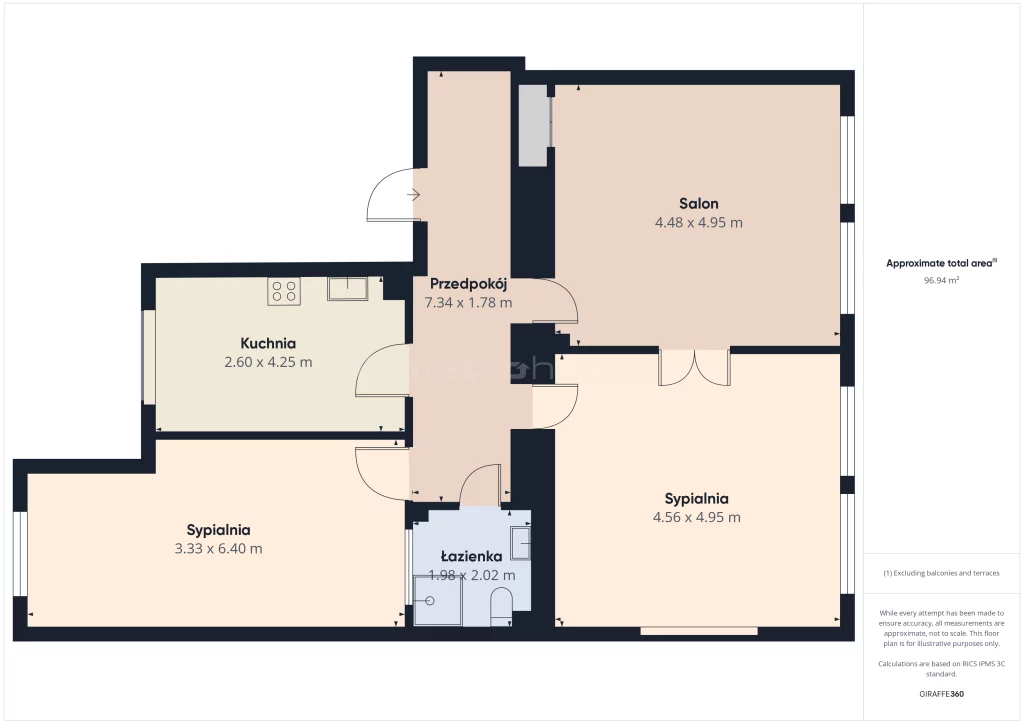 3 pokoje, mieszkanie 88,00 m², parter, oferta nr , SMVEGO232, Warszawa, Mokotów, Mokotów