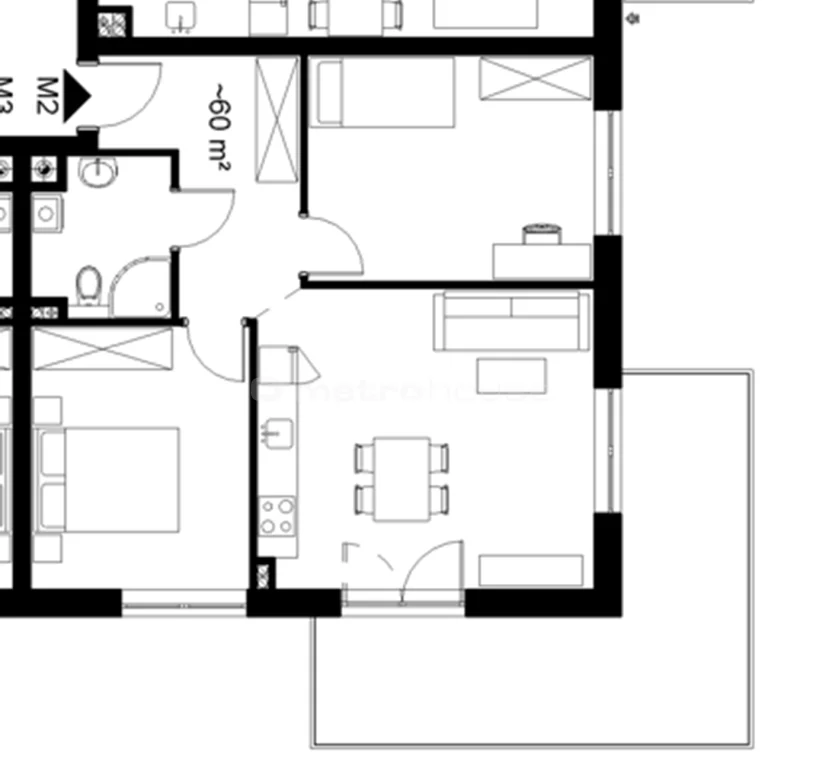 3 pokoje, mieszkanie 61,00 m², piętro 3, oferta nr , SMNARI129, Chojnice, Wielewska