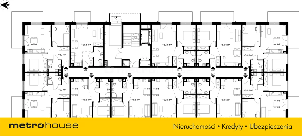 3 pokoje, mieszkanie 61,00 m², piętro 3, oferta nr , SMNARI129, Chojnice, Wielewska