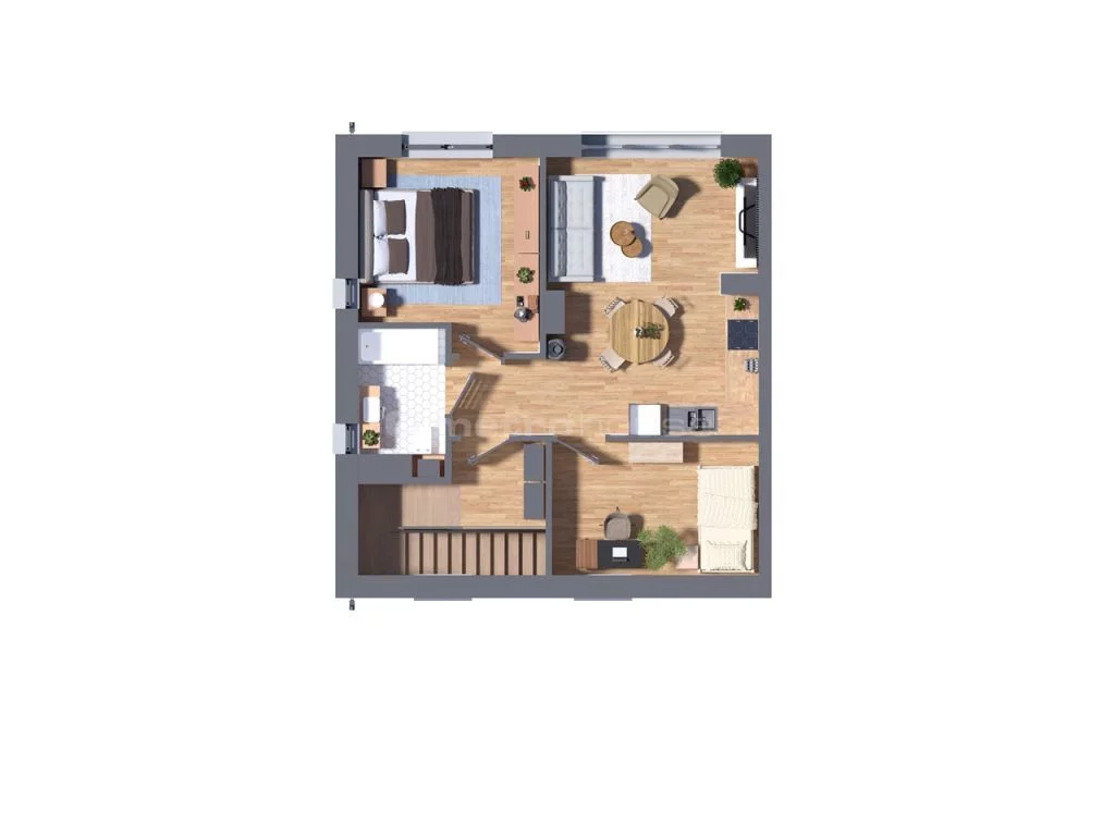 3 pokoje, mieszkanie 68,56 m², piętro 1, oferta nr , SMTACE584, Rąbień, Wierzbowa