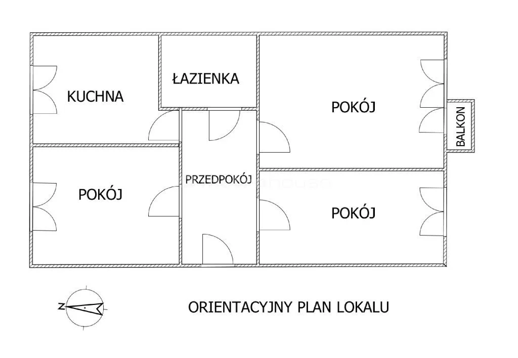 3 pokoje, mieszkanie 46,70 m², piętro 4, oferta nr , SMNIPO706, Białogard, Wojska Polskiego