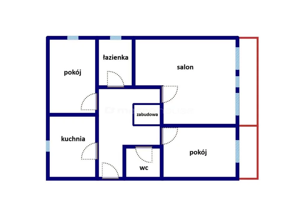 3 pokoje, mieszkanie 63,60 m², piętro 3, oferta nr , SMGOSI834, Olsztyn, Wrocławska