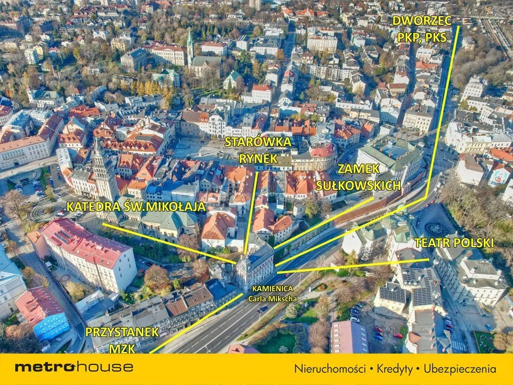 3 pokoje, mieszkanie 80,00 m², piętro 1, oferta nr , SMDIKE518, Bielsko-Biała, Zamkowa