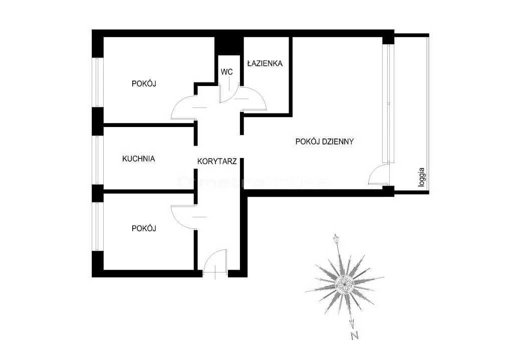 3 pokoje, mieszkanie 60,00 m², piętro 8, oferta nr , WMKELI469, Skierniewice, Mickiewicza