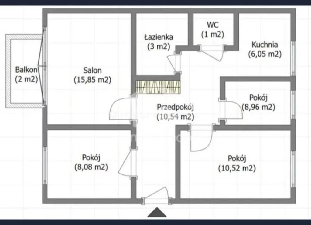 4 pokoje, mieszkanie 64,00 m², piętro 4, oferta nr , SMGUHI363, Warszawa, Mokotów, Mokotów, Barcelońska