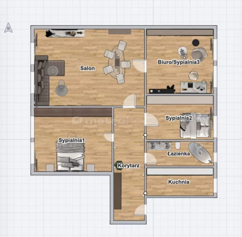 4 pokoje, mieszkanie 138,47 m², piętro 3, oferta nr , SMCEHO305, Bytom, Śródmieście