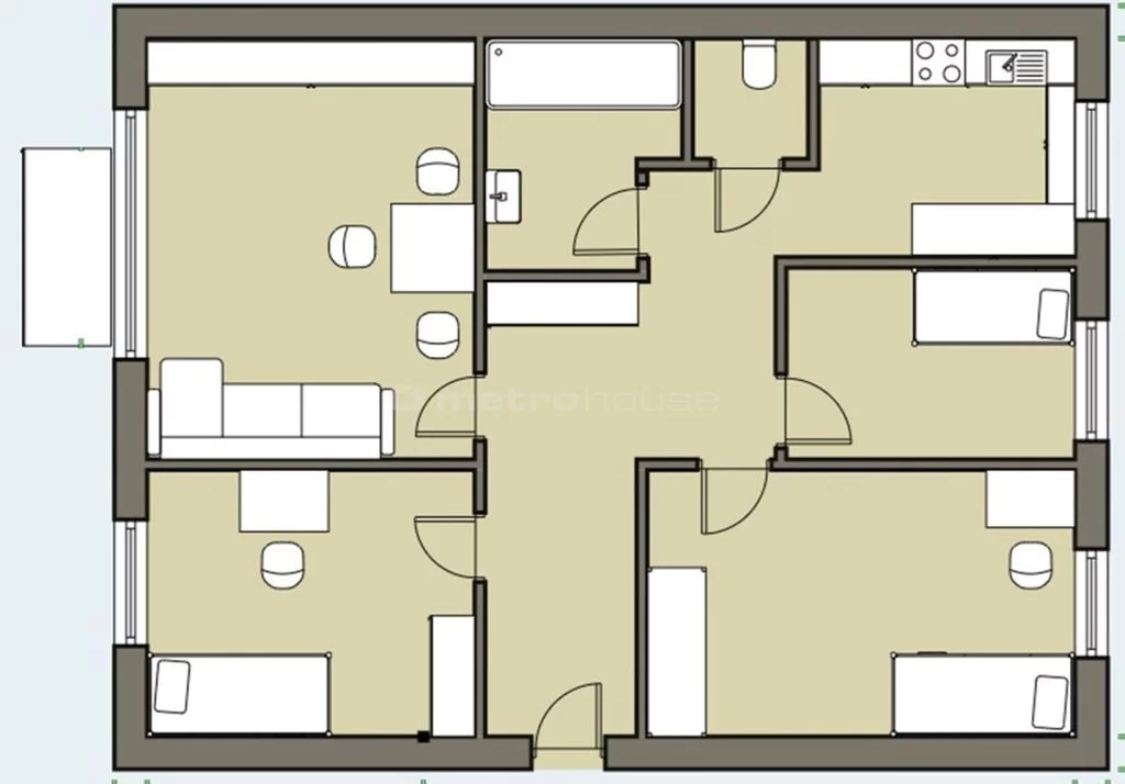 4 pokoje, mieszkanie 64,00 m², piętro 2, oferta nr , SMMUZA241, Warszawa, Mokotów, Mokotów, Capri