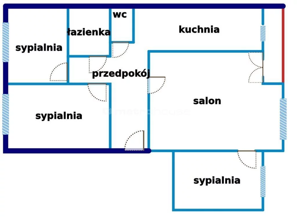 4 pokoje, mieszkanie 67,00 m², piętro 4, oferta nr , SMMASA941, Knurów, Dywizjonu 303