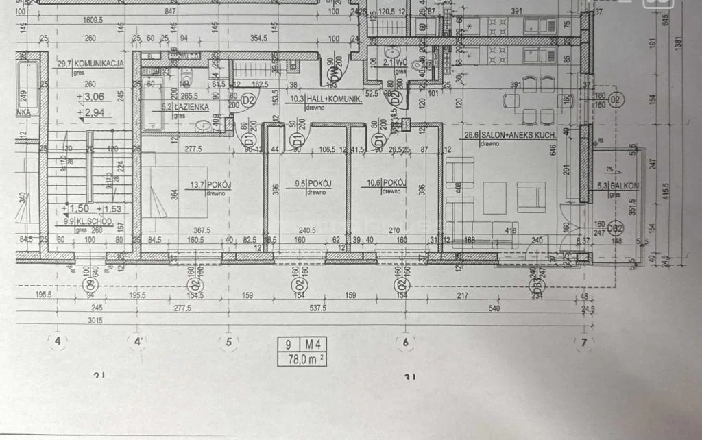 4 pokoje, apartament 78,00 m², piętro 1, oferta nr , SMTIGI433, Grodzisk Mazowiecki