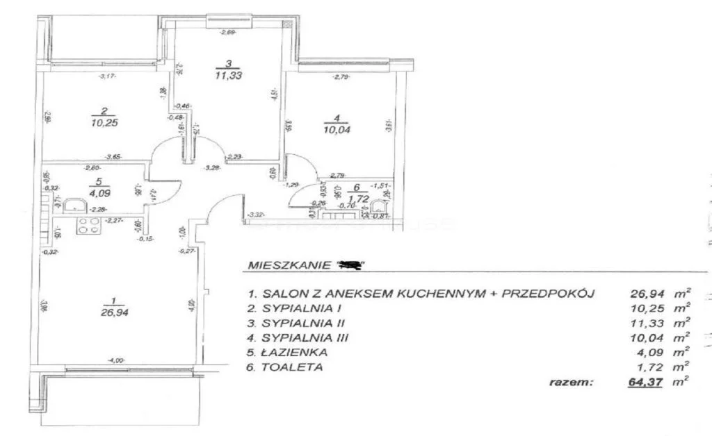 4 pokoje, mieszkanie 64,37 m², piętro 1, oferta nr , SMPUGA260, Lesznowola, Jedności