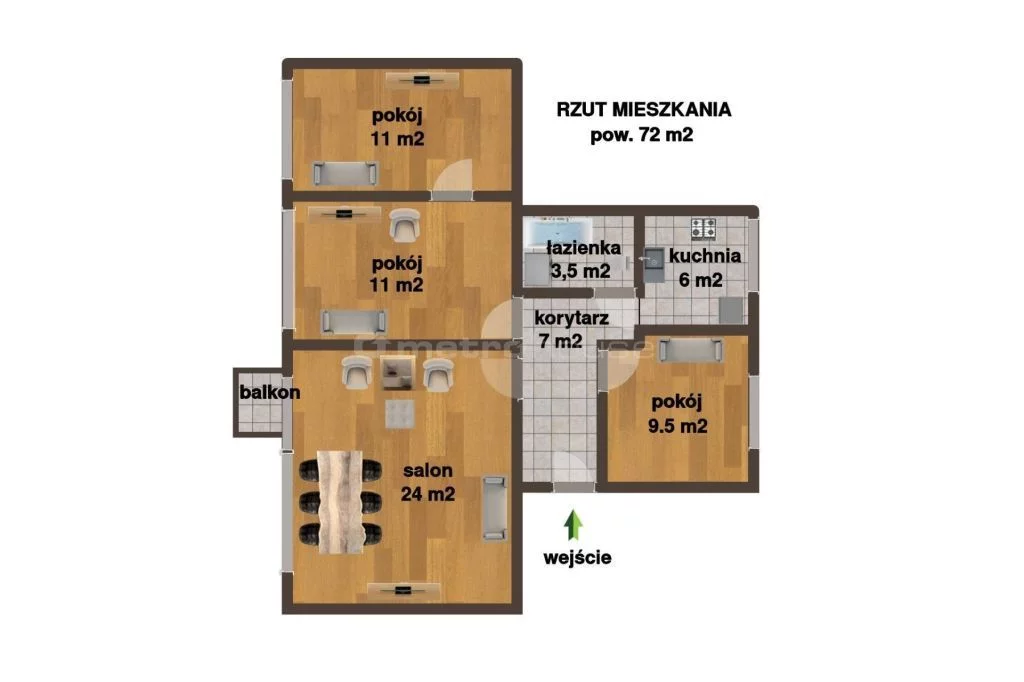 4 pokoje, mieszkanie 72,00 m², piętro 4, oferta nr , SMVUNE731, Ostrołęka, Jezierskiego