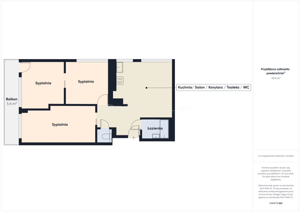 4 pokoje, apartament 59,90 m², piętro 1, oferta nr , SMSILY251, Warszawa, Żoliborz, Żoliborz, Krasińskiego