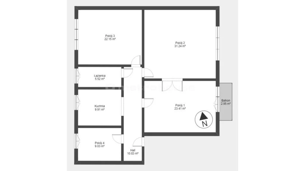 4 pokoje, mieszkanie 112,00 m², piętro 2, oferta nr , SMCANU242, Toruń, Matejki